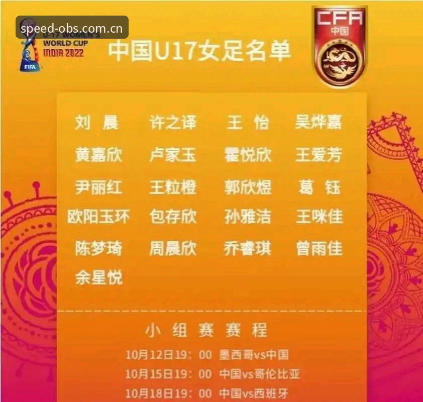 U17世界杯抽签结果解读与观赛指南：如何通过OB体育官网追踪中国男女足表现